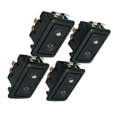 Illuminated 4 Pack 6 Pin 12V 24V Car Switch Set for Power Window Modification
