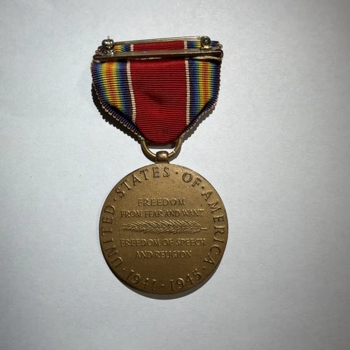 VTG World War II WW2 US Army Military 1941 – 1945 Campaign Service Victory Medal