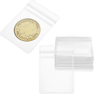 60PCS Durable PVC Coin Sleeves - Clear Protectors for All Coins & Collectibles