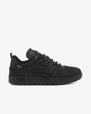 Image of LACOSTE Mens Black T-Clip Winter Trainers UK 9 BRAND NEW Ref 509