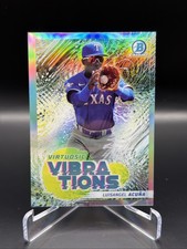 Luisangel Acuna 2022 Bowman Chrome Virtuosic Vibrations #vv-19 Texas Rangers