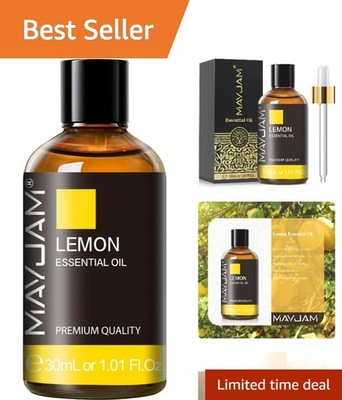 30ml  Lemon Essential Oil - Uplifting Citrus for Aromatherapy & Gifts