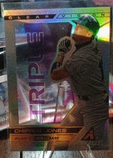 2013 Panini Pinnacle - Clear Vision Chipper Jones #CV63 Triple
