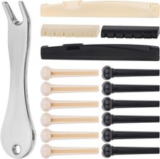 17pcs Guitar Bridge Pins, Acoustic Pegs Pins String...