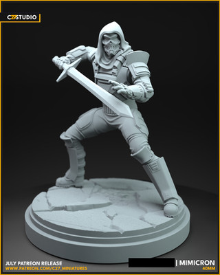C27 - Taskmaster (Game Version) Fan Sculpt (40mm Marvel Crisis Protocol Scale)