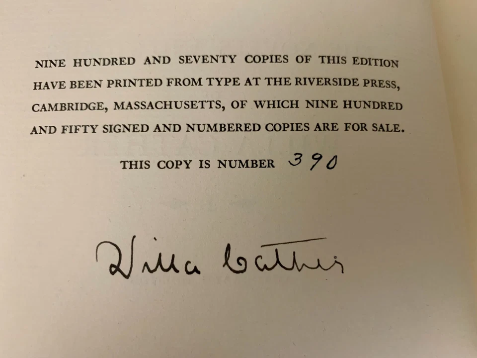 Novels and Stories of Willa Cather Autograph Edition 13 Volume Ltd Ed #390 /970 Foto 3 de 4
