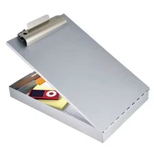 Redirite(Tm) 8-1/2 X 14" Portable Storage Clipboard, Silver, 11019