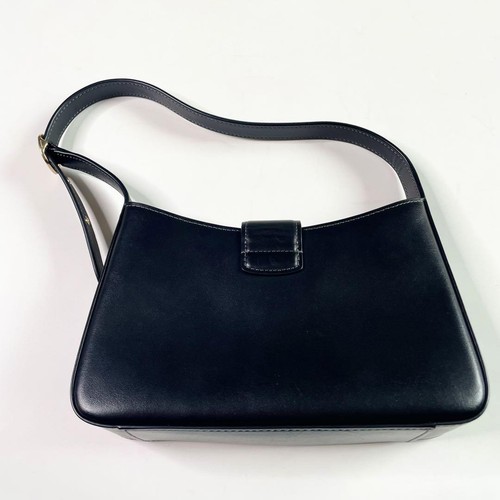 Rare COACH Eliza Shoulder Bag CP004 Leather Black 424726 Used inside pocket - Picture 2 of 10