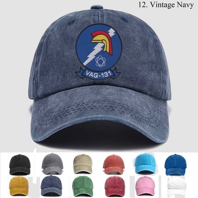 Customized Embroidered Hat Electronic Attack Squadron 131 Vaq-131 Us Naval