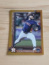 2025 Topps Update Series Luis Contreras #US323 RC True Gold #22/50 Astros