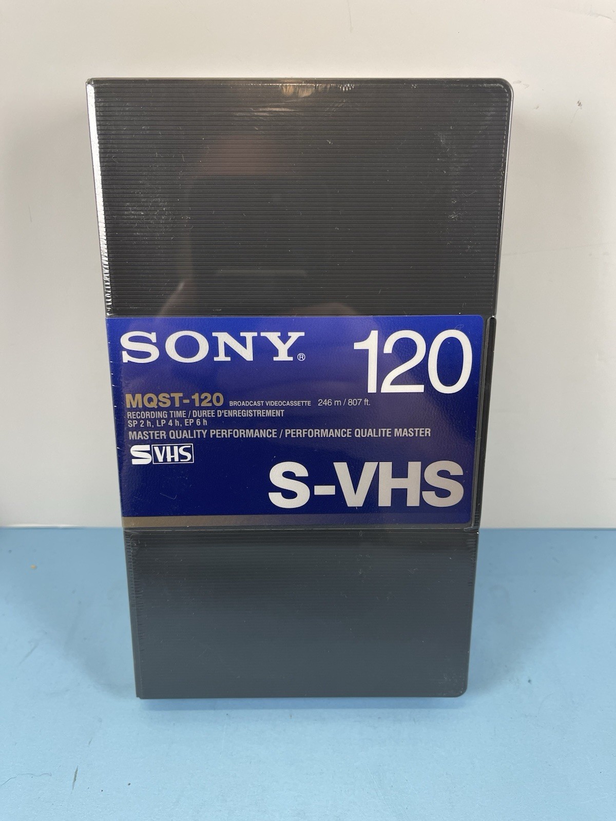 New Sealed Sony S-VHS 120 Master Quality Broadcast Video Cas