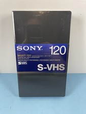 New Sealed Sony S-VHS 120 Master Quality Broadcast Video Cassette MQST-120