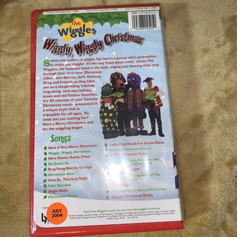 Wiggles, The: Wiggly Wiggly Christmas (VHS, 2000) Sealed
