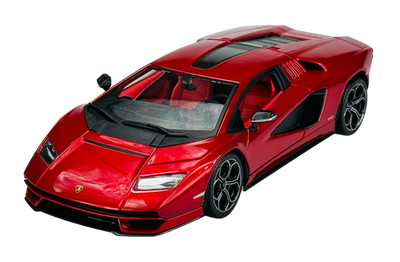BBURAGO LAMBORGHINI COUNTACH LPI 800-4 ROT 1:24 DIE CAST METAL MODEL NEU KASTEN