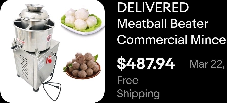 Automatic Meatball Beater Commercial Mince Meat Fish Ball Mi