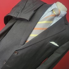 BROOKS BROTHERS 1818 Saxxon REGENT FIT 2-PIECE PINSTRIPE SUIT