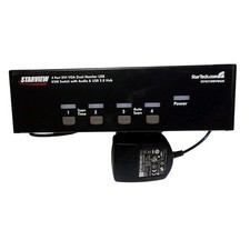 StarTech StarView 4 Port DVI VGA Dual Monitor USB KVM Switch SV431DDVDUA READ