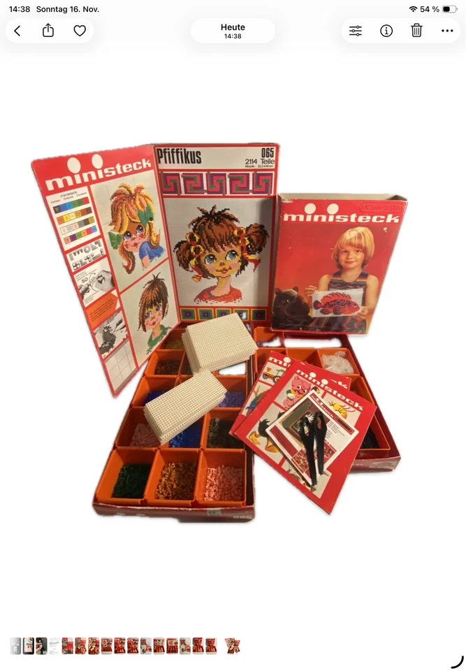 ministeck Mosaik-System aus den 70'/80', gebraucht - Bild 2 von 4