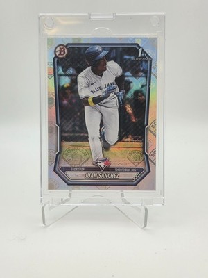 2026 Bowman Chrome JUAN SANCHEZ 1st Bowman Logofractor Blue Jays