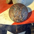 Dug Civil War 💥 🇺🇸 💣  Big Overcoat Eagle C Coat Button Gilted