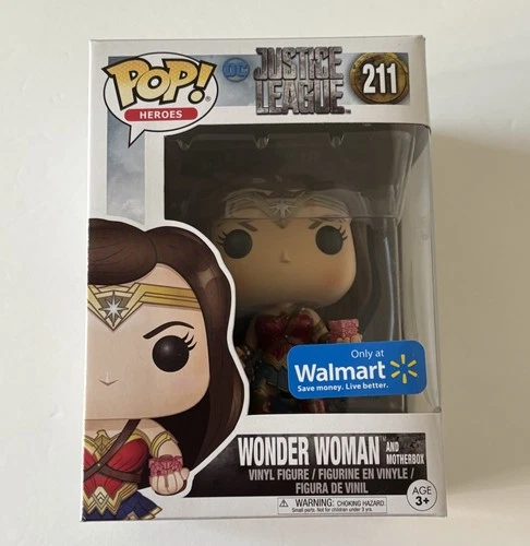 Funko Pop! DC Comics Wonder Woman and Motherbox #211 Walmart Exclusive Vaulted