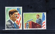 SAN MARINO #607-608 1964 JFK MINT VF NH O.G