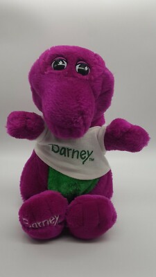 Vintage 1992 plush stuffed animal Barney dinosaur Backyard Gang 90s Purple Lyons | eBay