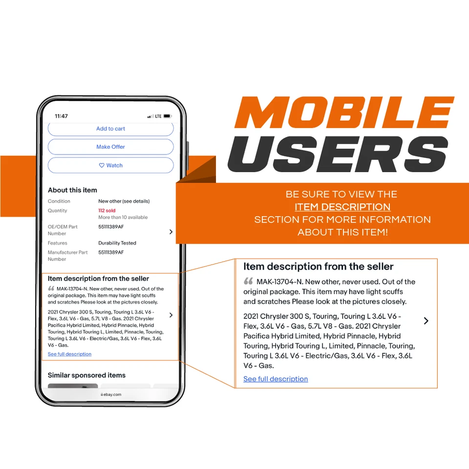 Tapa central de rueda Dodge 2004-2011 OEM Mopar 5290814AA Foto 4 de 4