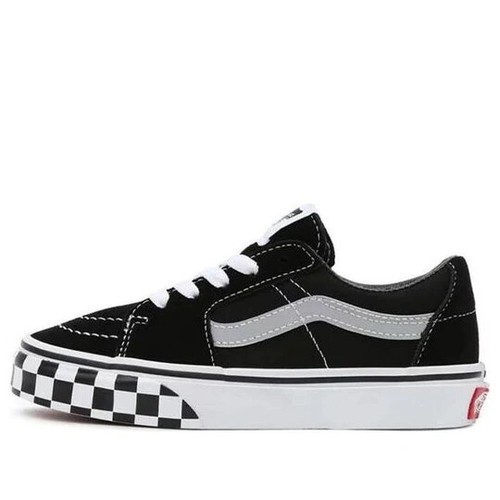 Vans Sk8-Low Reflective Sidestripe Black/Grey Youth Kids Sneakers Shoes - 第 2/5 張圖片