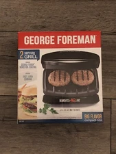 George Foreman 2-Serving Classic Plate Electric Indoor Grill and Panini GR10B