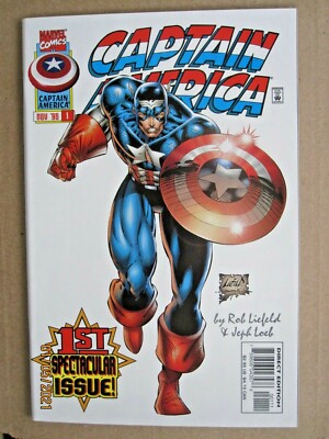 1996 MARVEL COMICS CAPTAIN AMERICA #1 ROB LIEFELD COVER | eBay