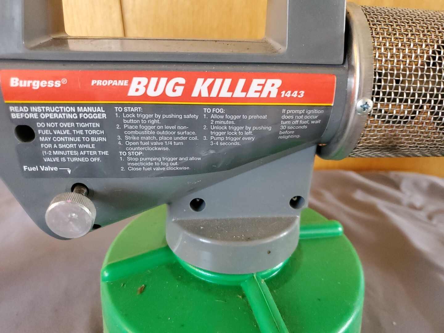 Burgess Portable Handheld Propane Insect Bug Killer Fogger Model 1443