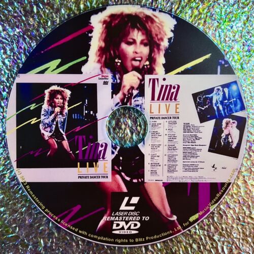 TINA TURNER LIVE PRIVATE DANCER TOUR DVD (1985) Remastered z LaserDisc na DVD - Zdjęcie 1 z 4