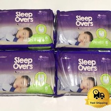     4pk Cuties Sleep Overs Incontinence Pull Up Diapers SM/MED 38-65 lbs 60 ct
