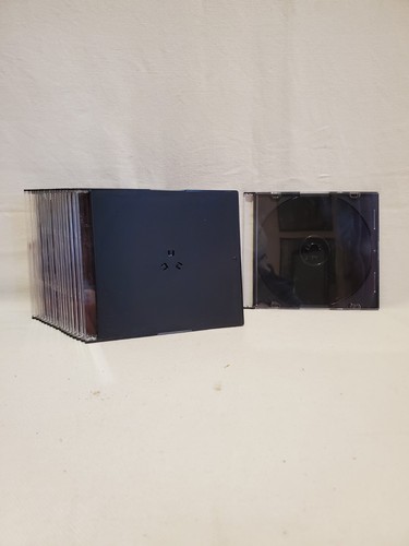 19 étuis à bijoux simple DVD ou CD en plastique transparent avec plateau noir - Photo 3/3
