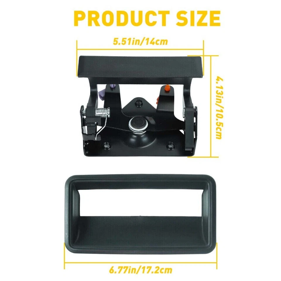 Черная ручка и ободок задней двери НОВЫЕ для пикапа Chevy GMC CK 1500 2500 3500 - Изображение 2 из 4