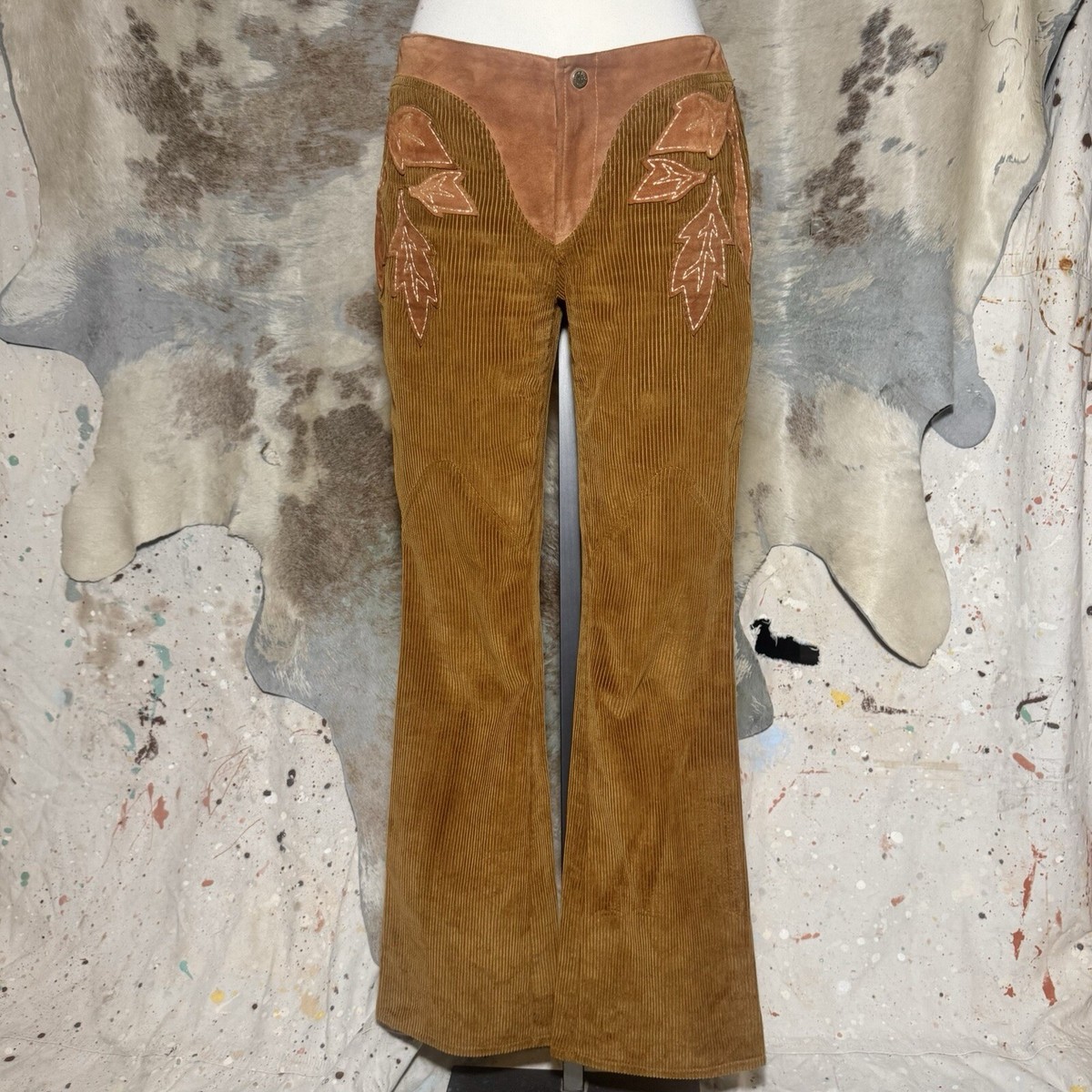 DOLCE & GABBANA D&G FW 2002 CORDUROY SUEDE WESTERN STYLE DOLCE & GABBANA D&G FW 2002 CORDUROY SUEDE WESTERN STYLE