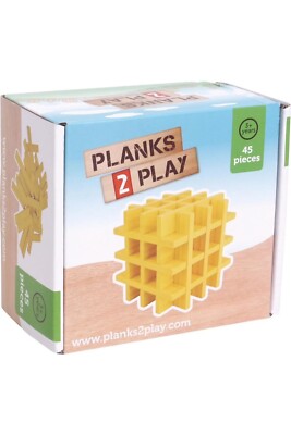 Planks2Play Holzbohlen 45 Stück gelb 3+ JAHRE