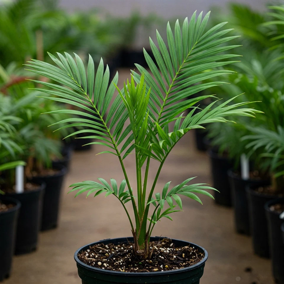Phoenix Roebelenii Date Palmera Planta Viva 2 Galones Maceta 27-35" Altura Total Foto 2 de 4