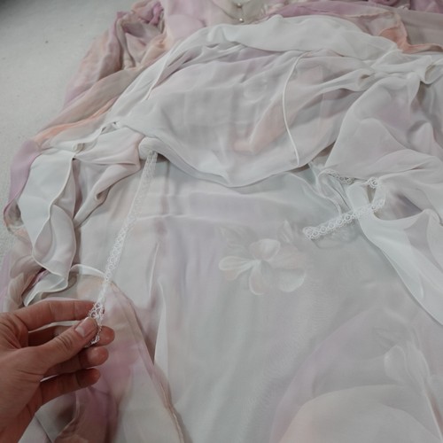 Abito midi Ursula vintage 8 rosa floreale fata' floreale sciolto cintura fata - Foto 22 di 23