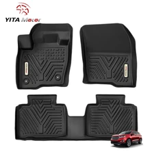 YITAMOTOR Floor Mats for 2015-2024 Ford Edge TPE All Weather 3D Car Floor Liner