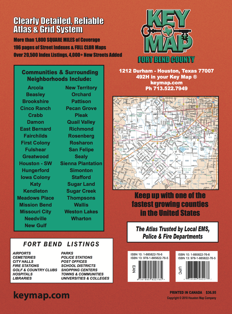 Fort Bend County TX Street Atlas (KM) | eBay