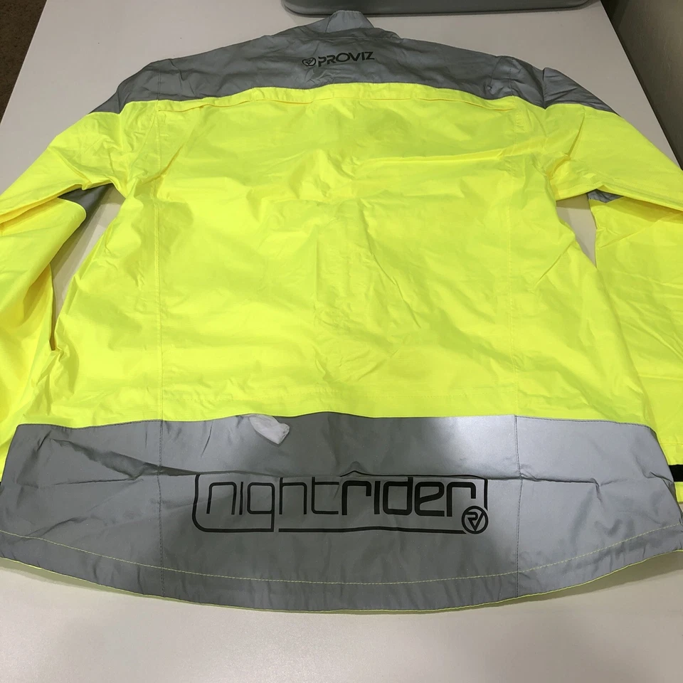 Chaqueta impermeable reflectante para ciclismo Province XL amarilla para hombre Foto 2 de 3
