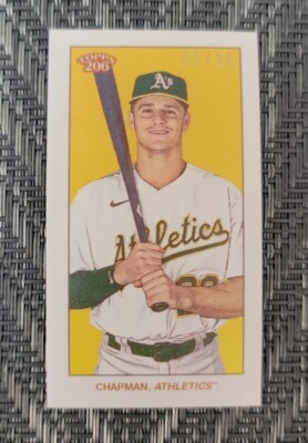 MATT CHAPMAN 2020 TOPPS 206 T206 WAVE 5 Cycle Back 02/25 RARE SSP Athletics 