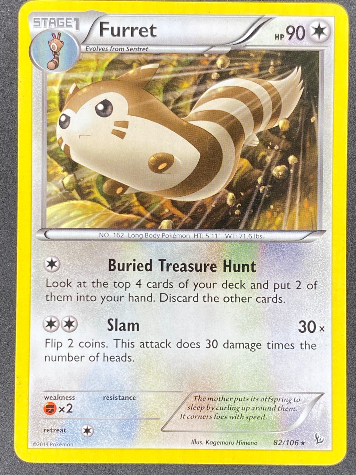 Pokémon Furret 82/106 FLF Flashfire LP