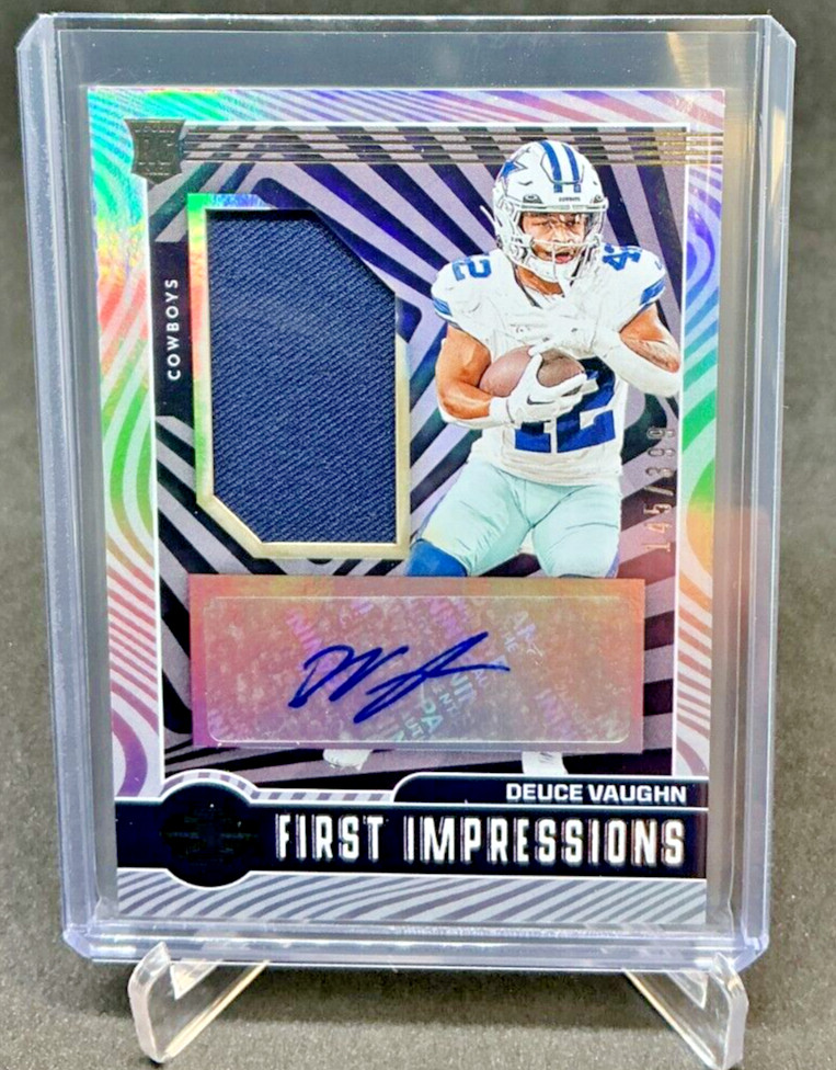 2023 Illusions First Impressions DEUCE VAUGHN RC Jersey Patch AUTO 145/399