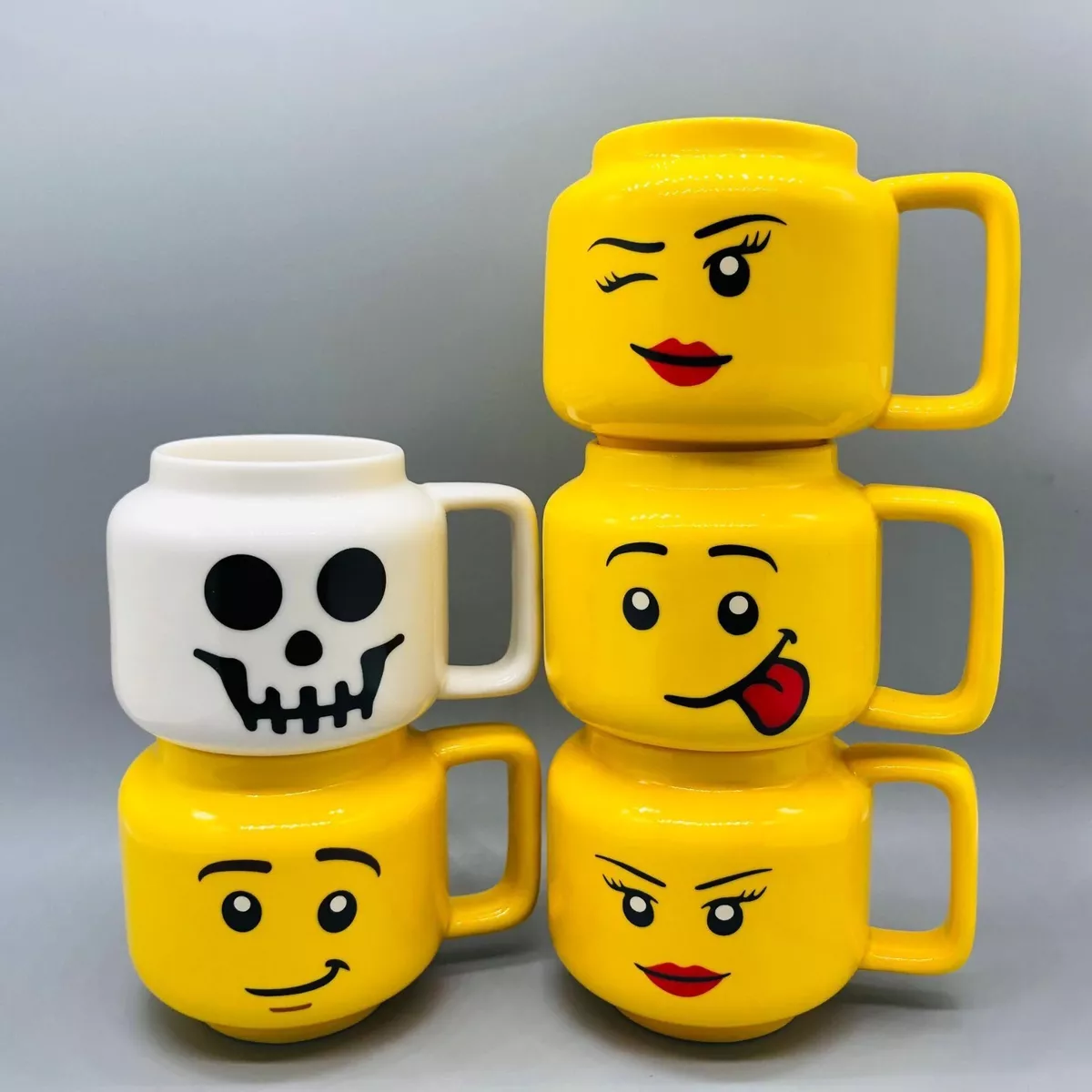 Vintage 1998 Lego “ LINDA “ Personalized Ceramic Coffee Mug Lego Characters  Logo