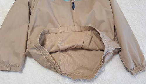 Pullover ragazzo giacca antipioggia Gymboree marrone chiaro con righe blu taglia M media 7/8 nuovo senza etichette - Foto 4 di 5