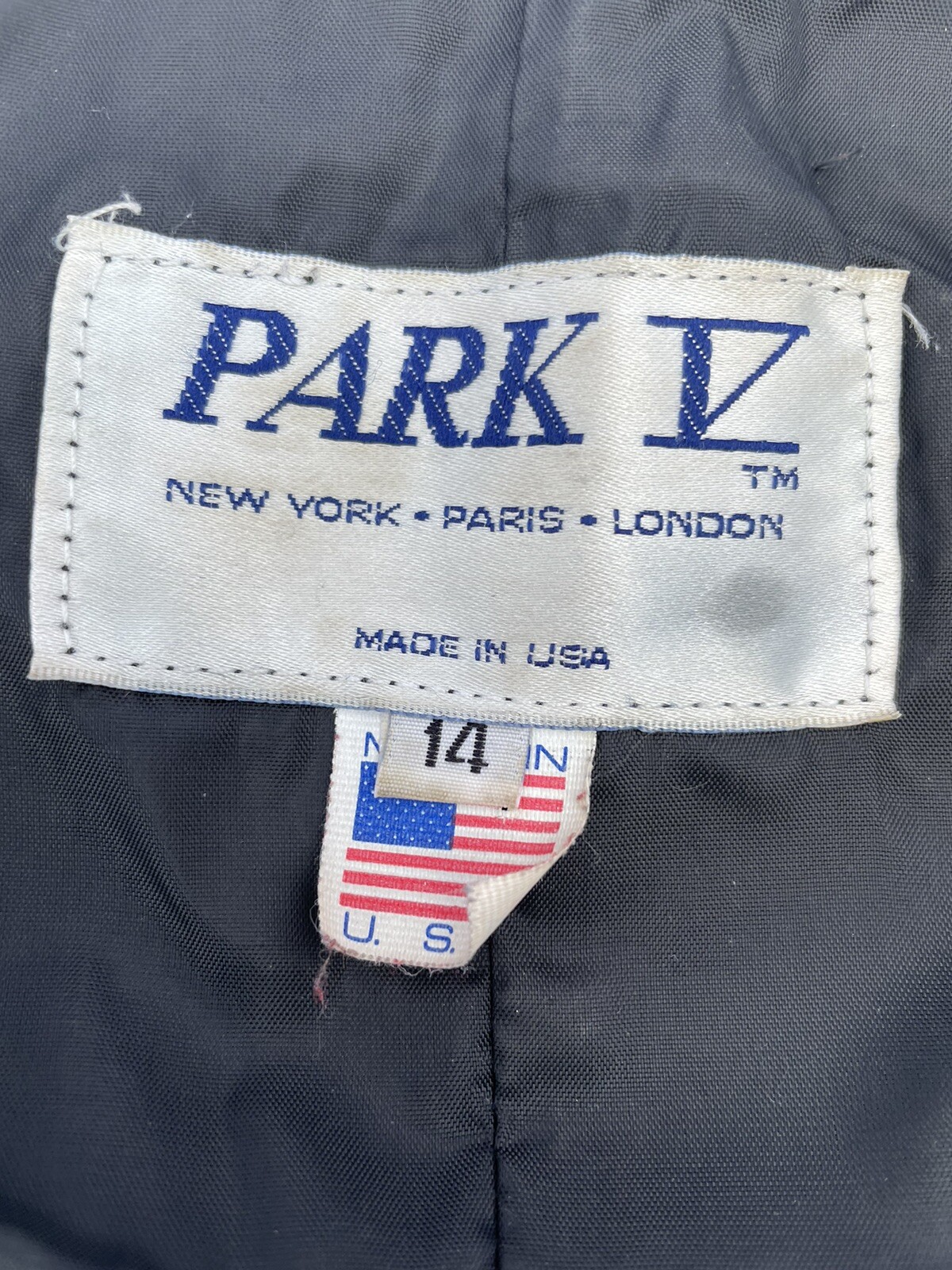 Park V Leather Vest Women's Size 14 Fringe Motorcycle Biker Made In USA