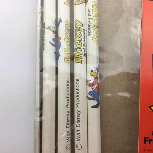 4 Vintage Faber Castell Disney Mickey and Friends Bleistifte gespitzt USA - Bild 5 von 5